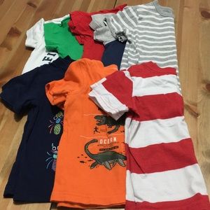 11 T-shirts- 2 long  8 short sleeves, 1 polo